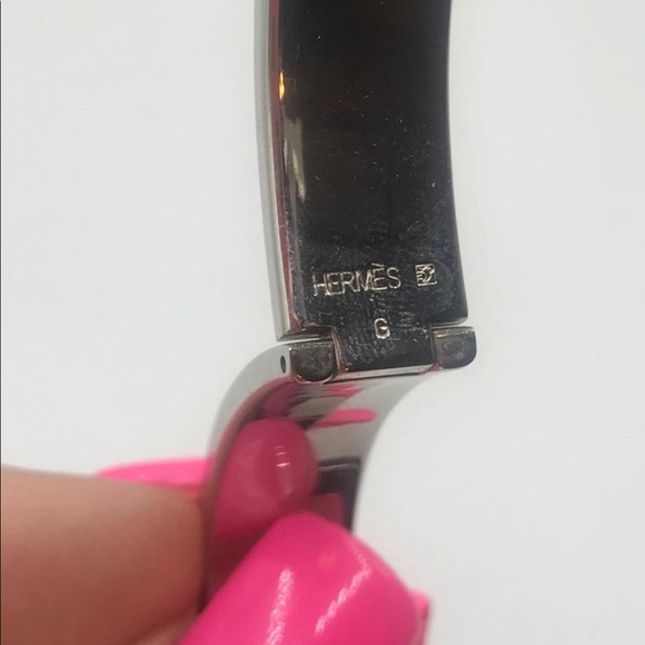 Hermès H Clic Clac Narrow Cuff Bangle Bracelet Pm - Picture 7 of 8